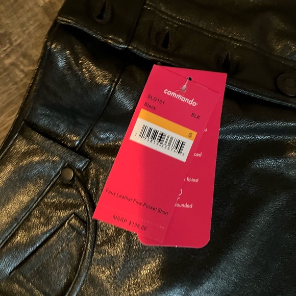 Comando brand new with tags size small black leather - Picture 2 of 3